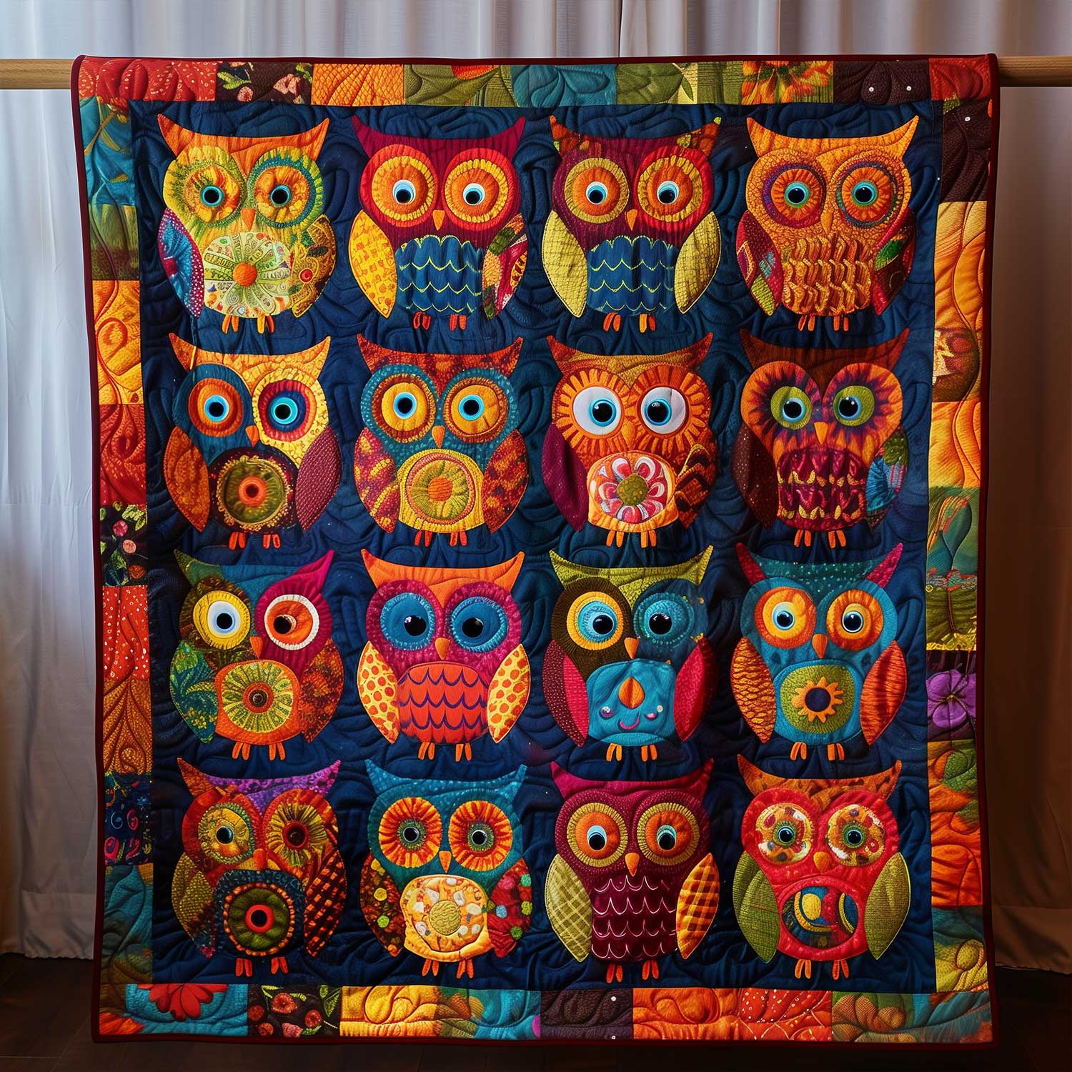 Owl's Dream Quilted Blanket NCU0HY017