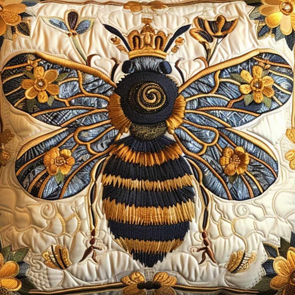 Royal Bee Quilted Pillow Case NCU0NT951