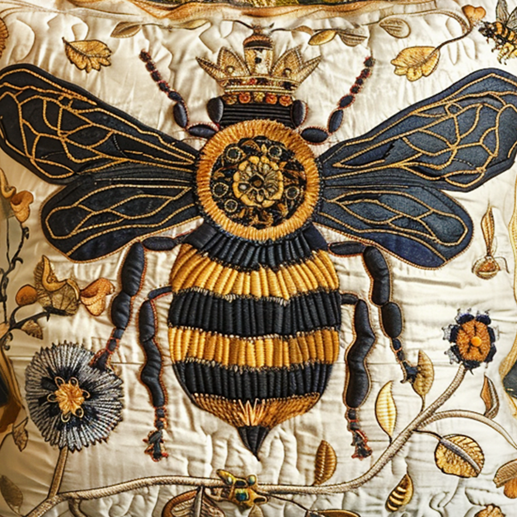 Queen Bee Quilted Pillow Case NCU0NT022