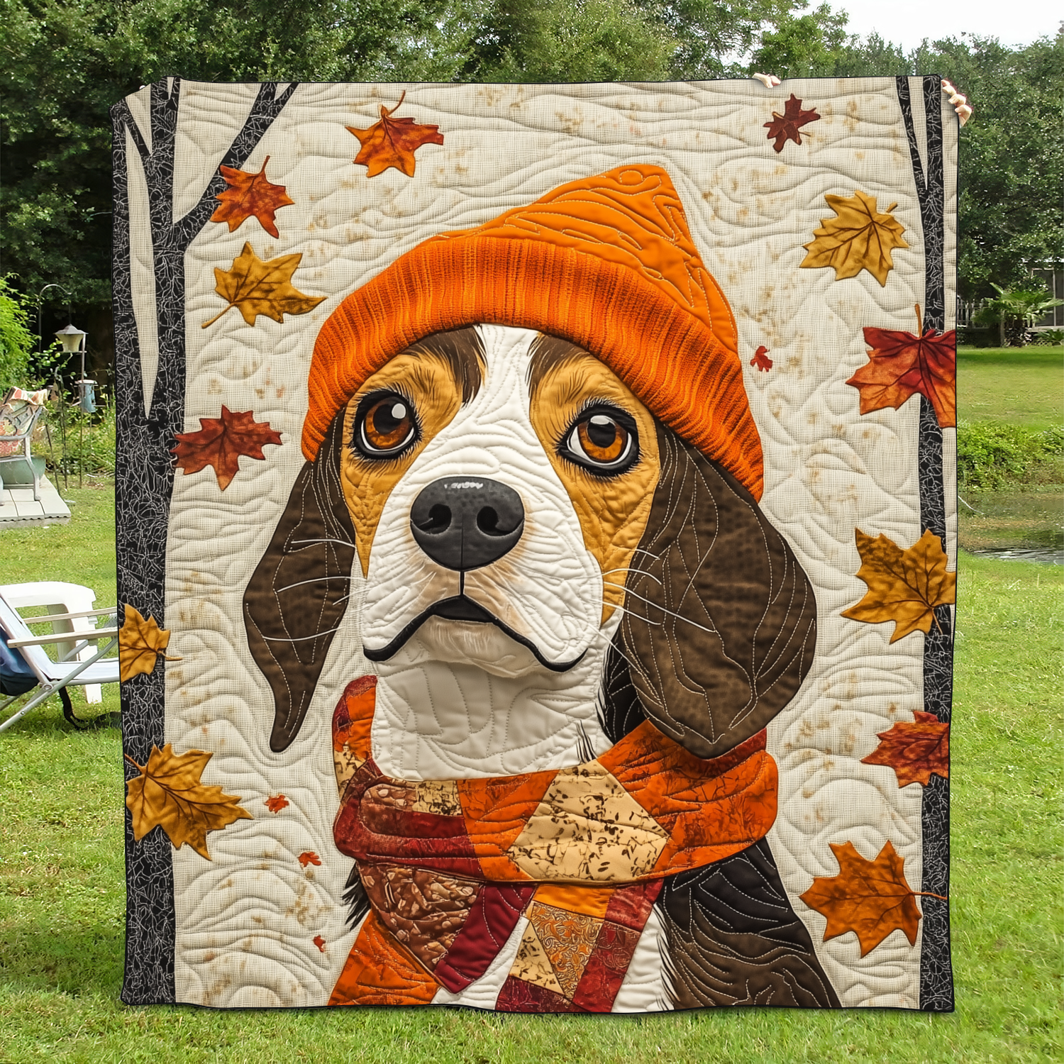 Adorable Beagle Quilted Blanket NCU0VL423