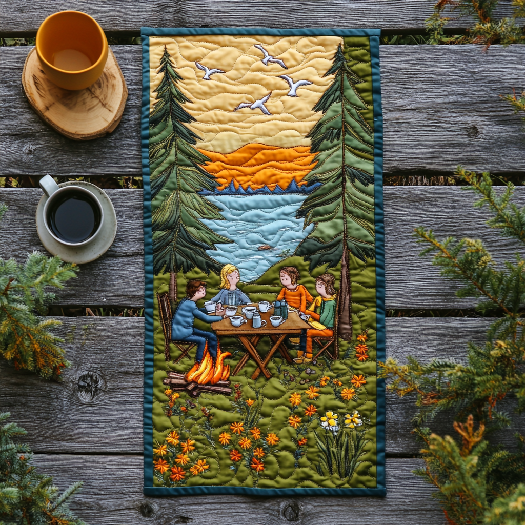 Alpine Adventure Quilted Table Runner NCU0PD777