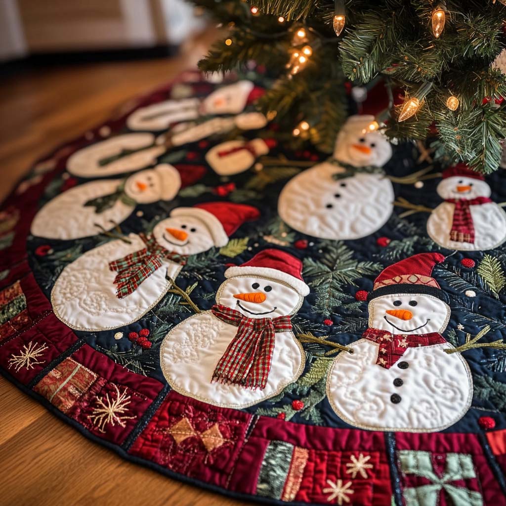 Alpine Joy Christmas Quilted Tree Skirt NCU0NT1351