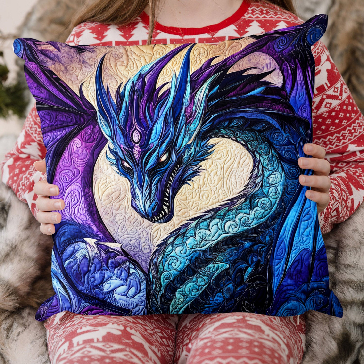 Ancient Wyrm Quilted Pillow Case NCU0DV1052