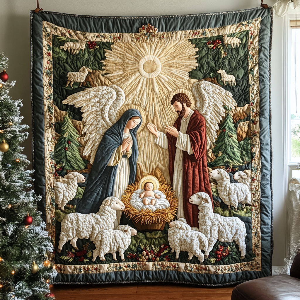 Angel Blessing Quilted Blanket NCU0DV1233