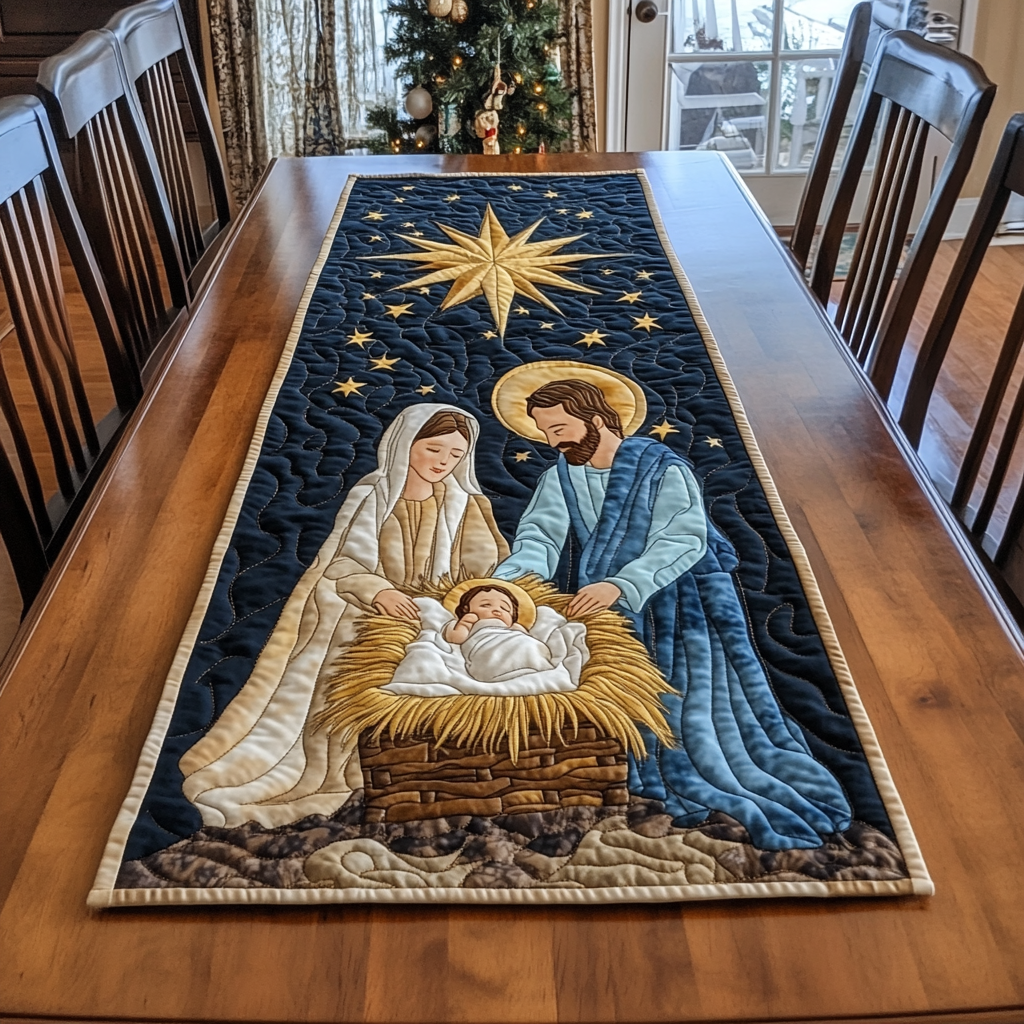 Angels Glorious Hymn Quilted Table Runner NCU0DK1665