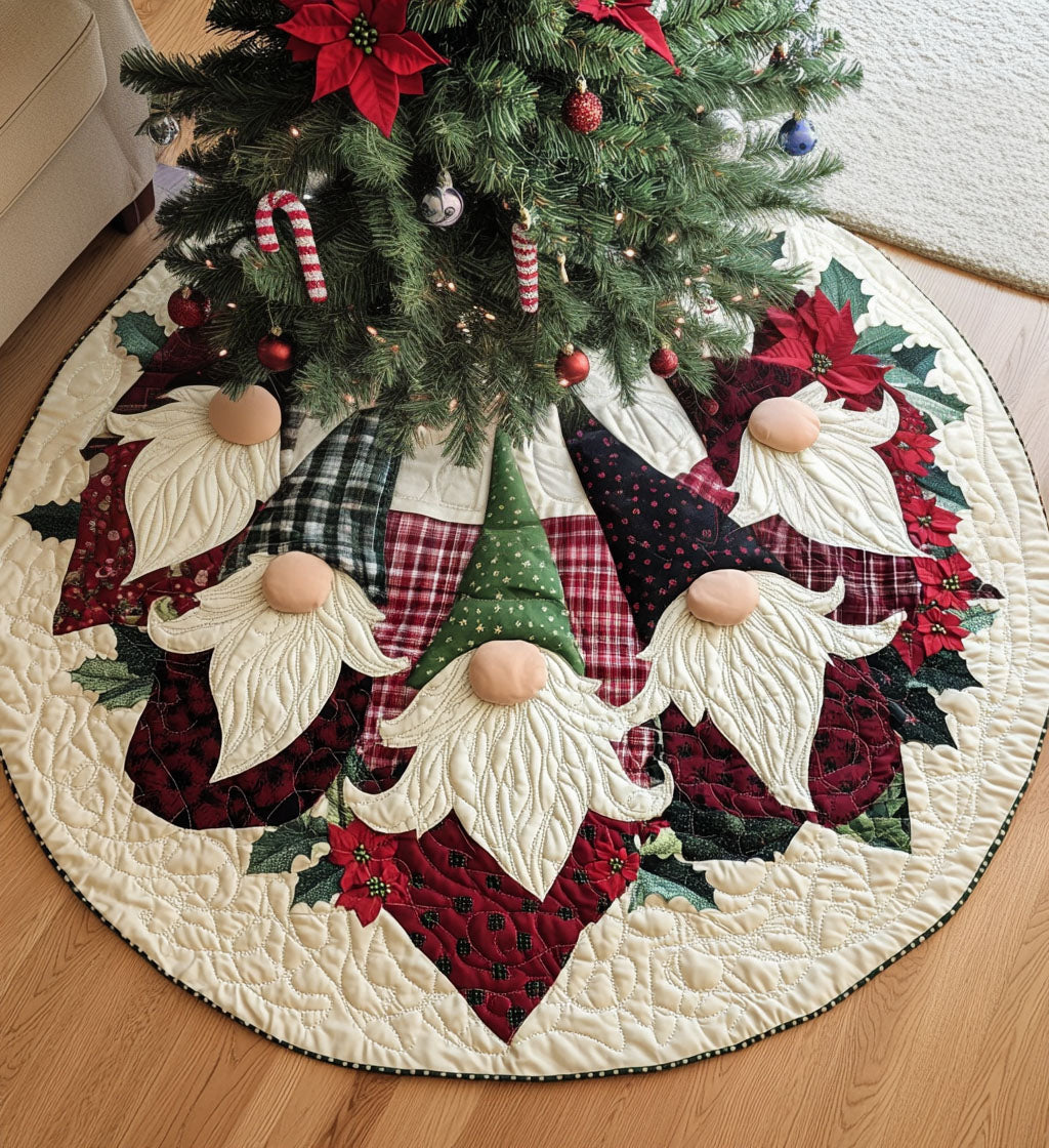 Christmas Quilted Tree Skirt NCU0VT45