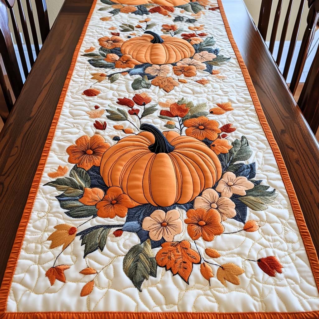 Autumn Embrace Quilted Table Runner NCU0NT1304