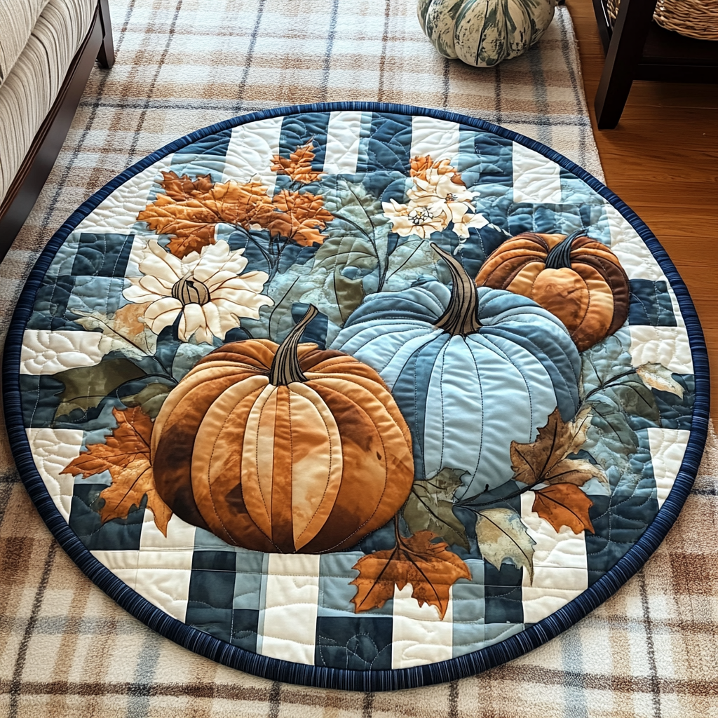 Autumn Essence Quilted Round Mat NCU0TL1382