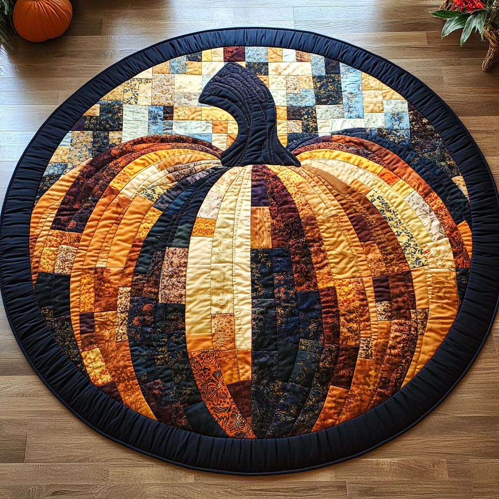 Autumn Glow Quilted Round Mat NCU0TL1374