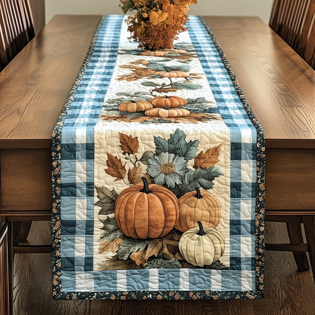 Autumn Light Falls Quilted Table Runner NCU0TL1347