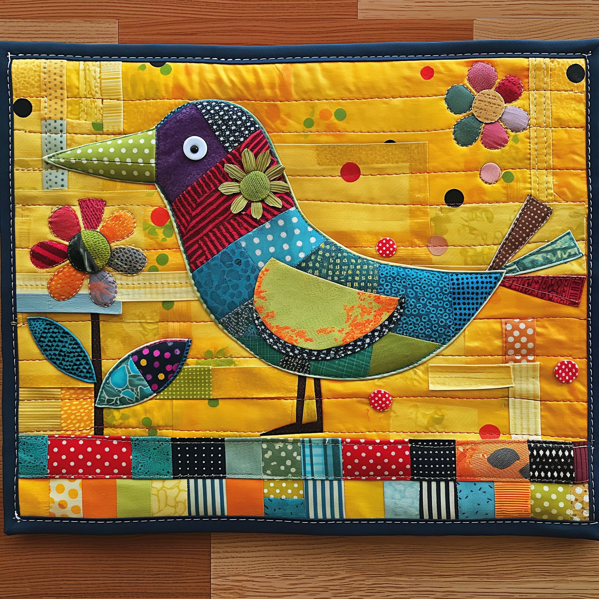 Birds Of Paradise Quilted Place Mat NCU0TL398