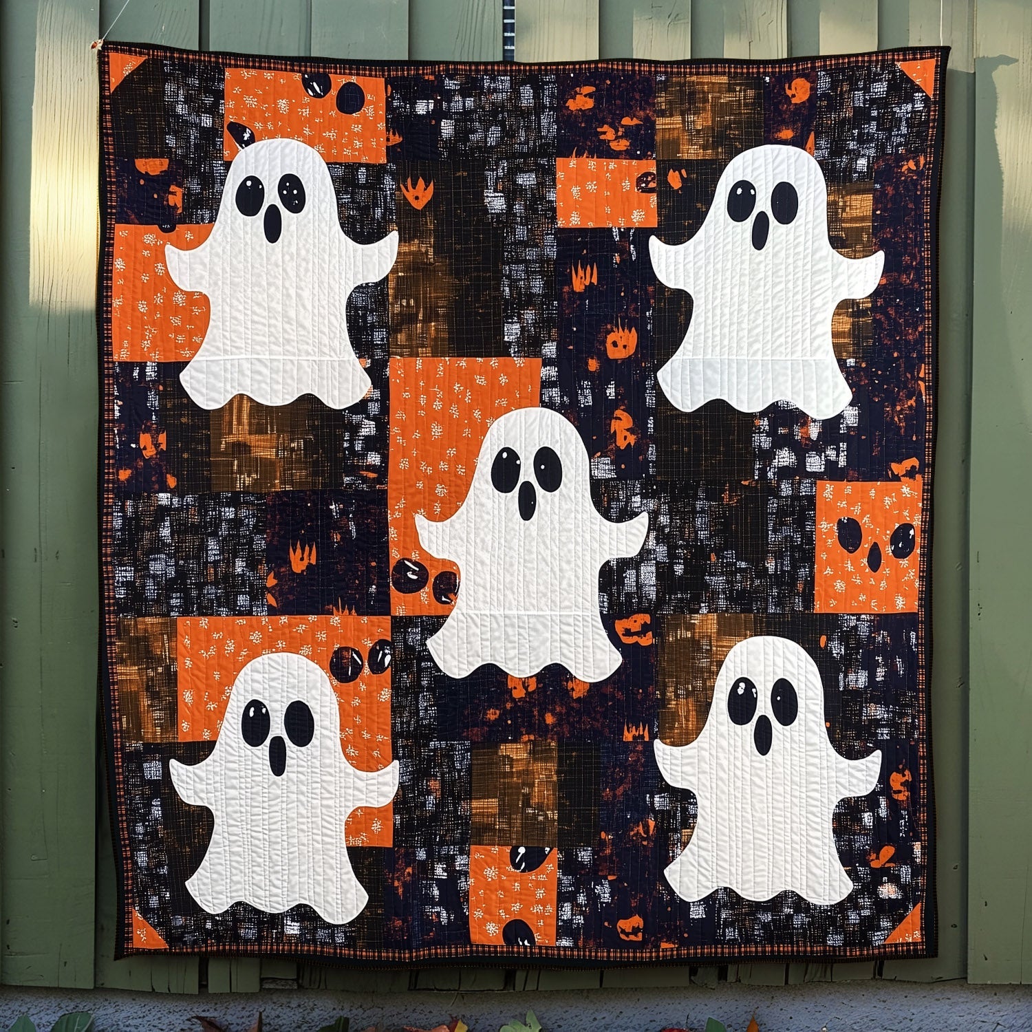 Boo-tiful Ghosts Quilted Blanket NCU0TH1551