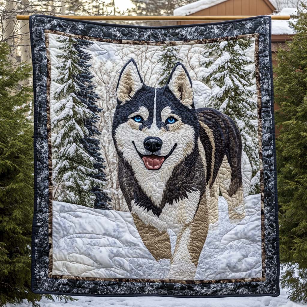 Brave In The Snow Quilted Blanket NCU0NT1765