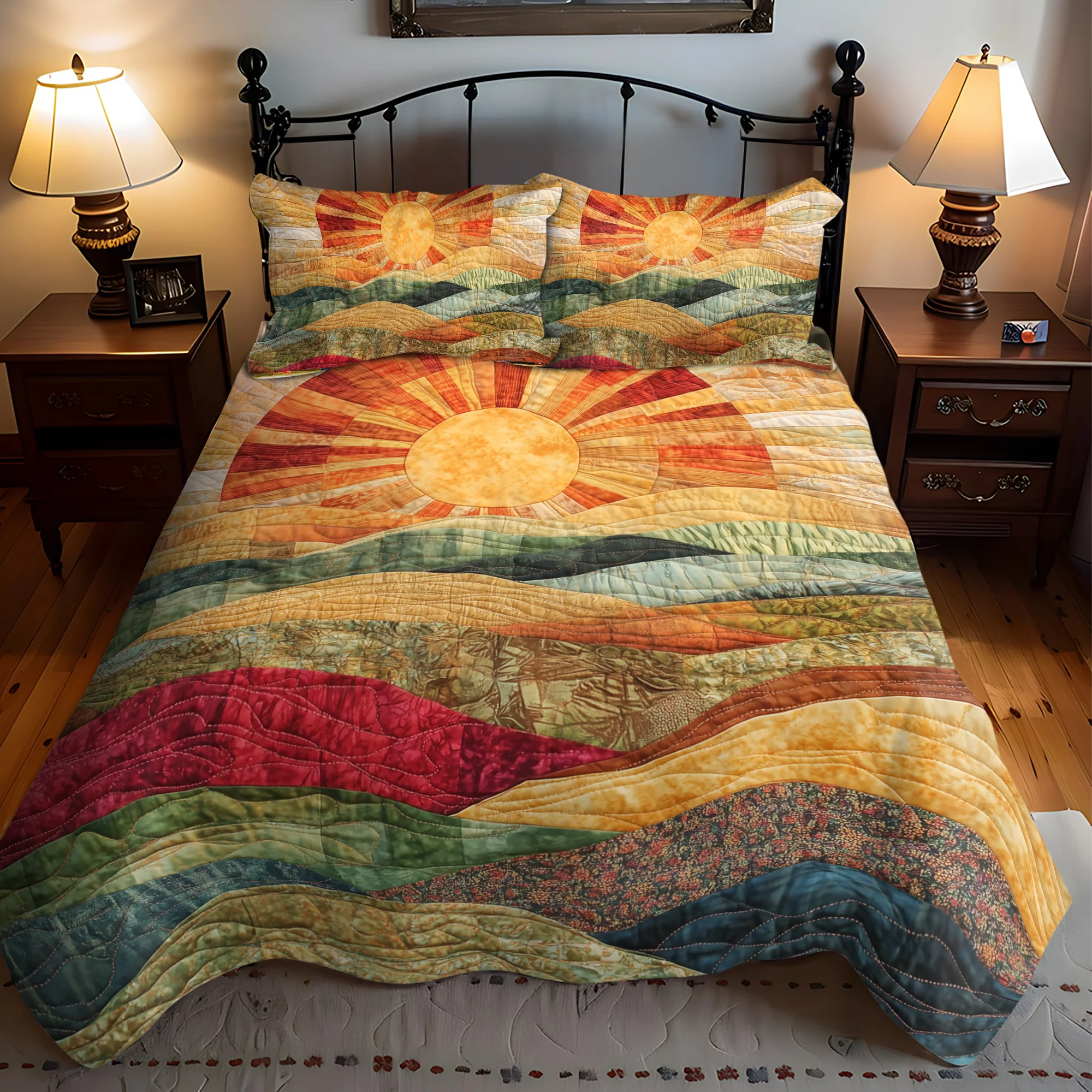 Sunshine 3-Piece Quilted Bedding Set NCU0VT40