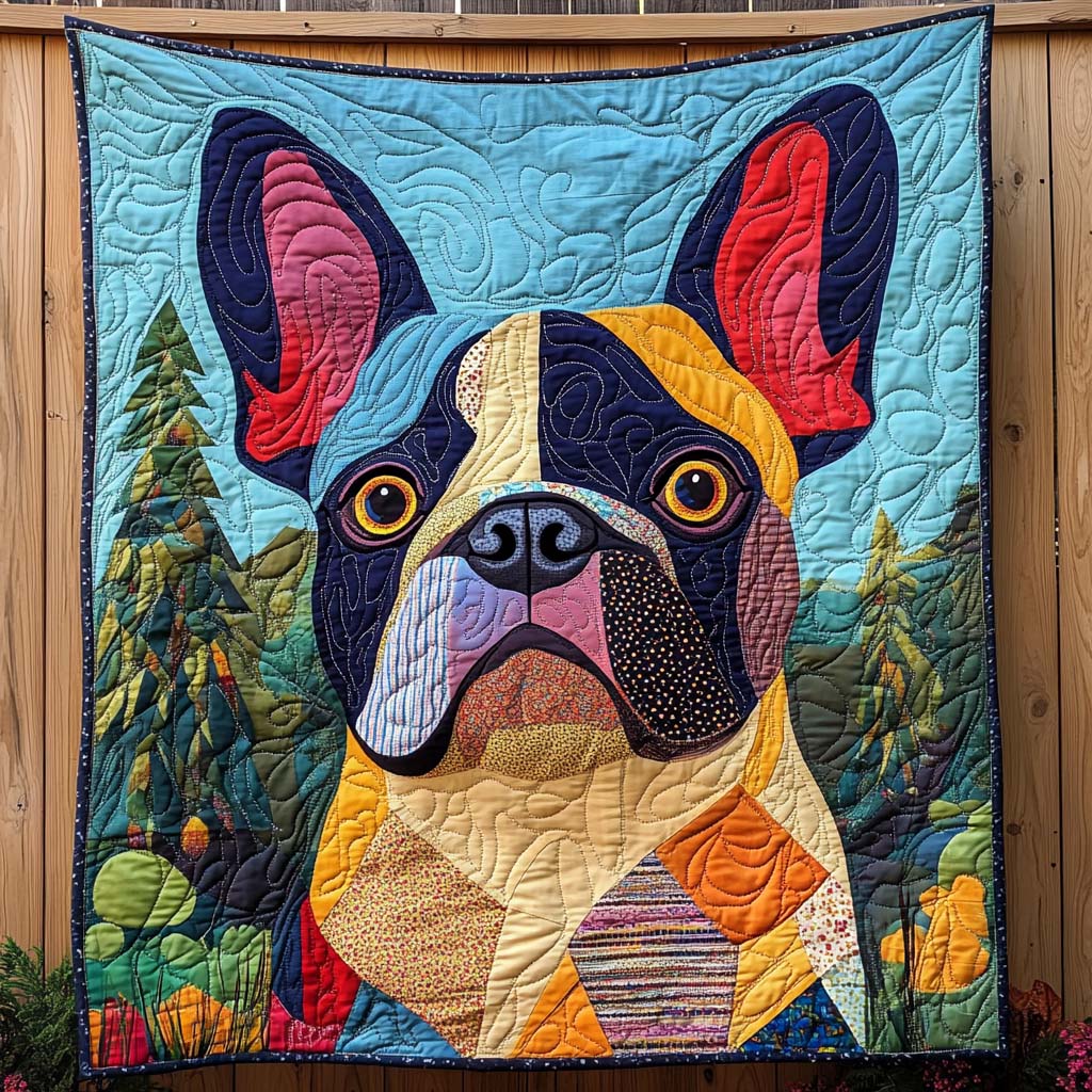 Bulldog Bliss Quilted Blanket NCU0NT1329