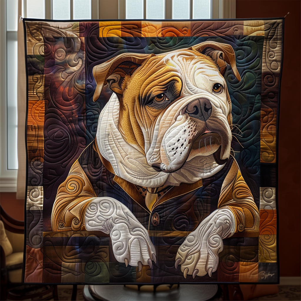 Bulldog Heritage Quilted Blanket NCU0DV1601