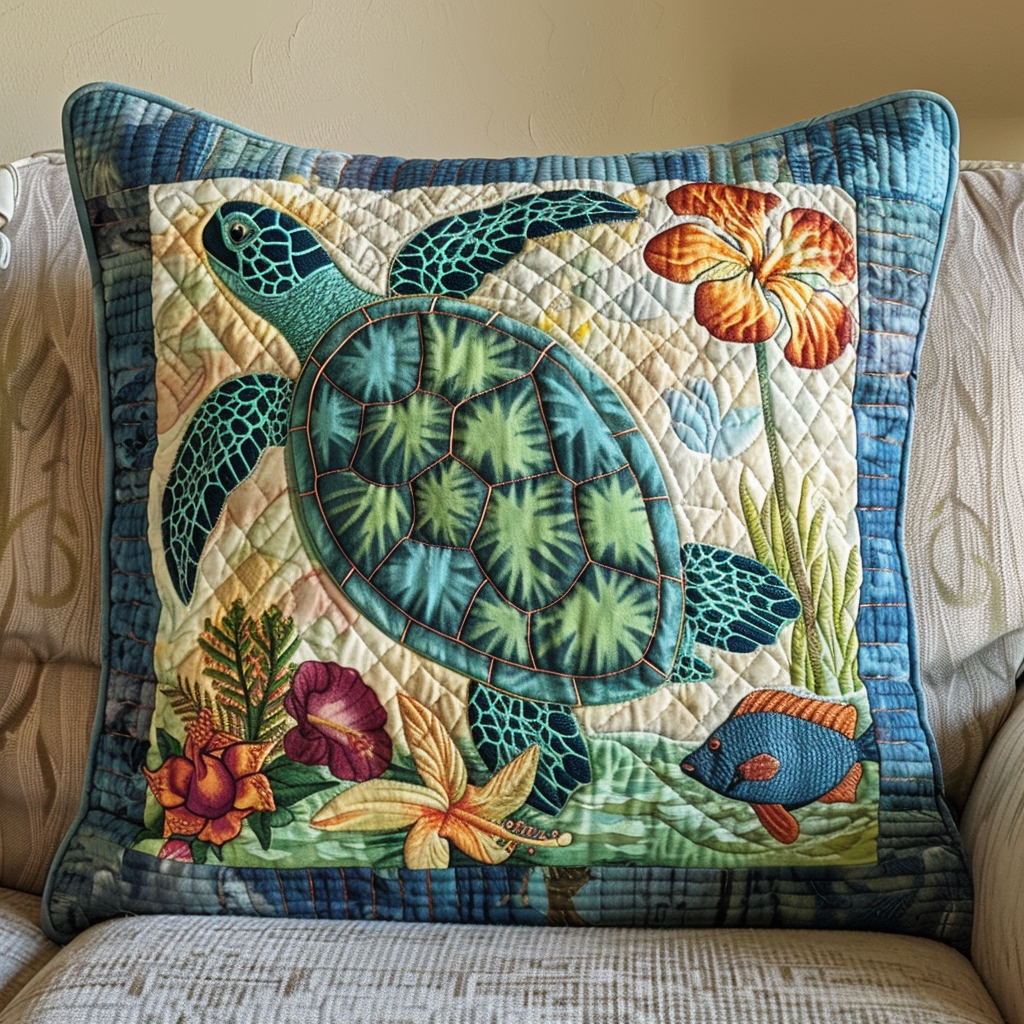 Caribbean Crawl Quilted Pillow Case NCU0DV076