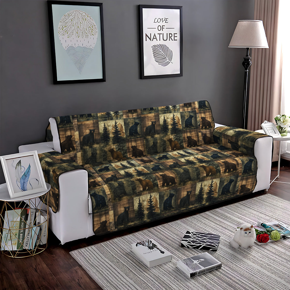 Cedar Trails Quilted Sofa Cover NCU0PT992