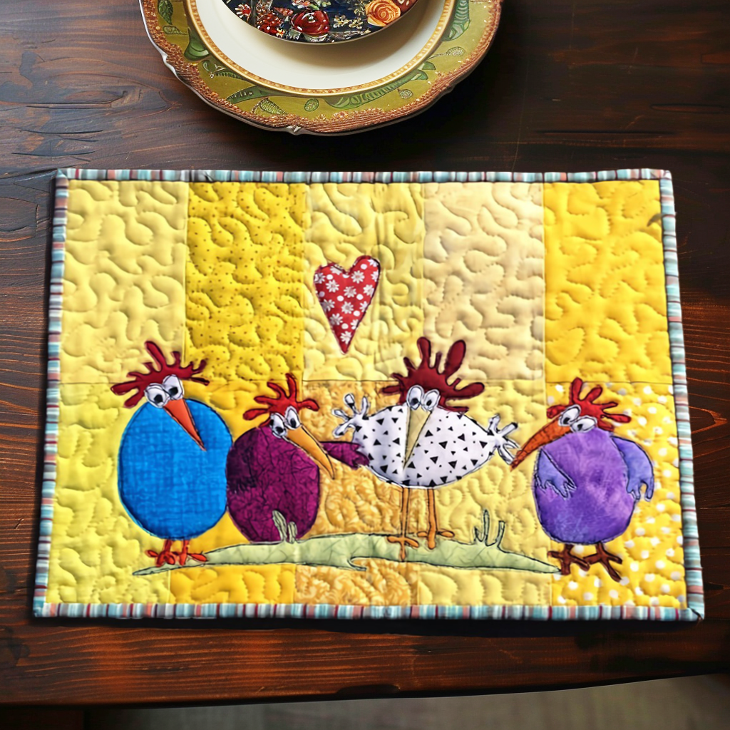 Chicken Quilted Place Mat NCU0VT02