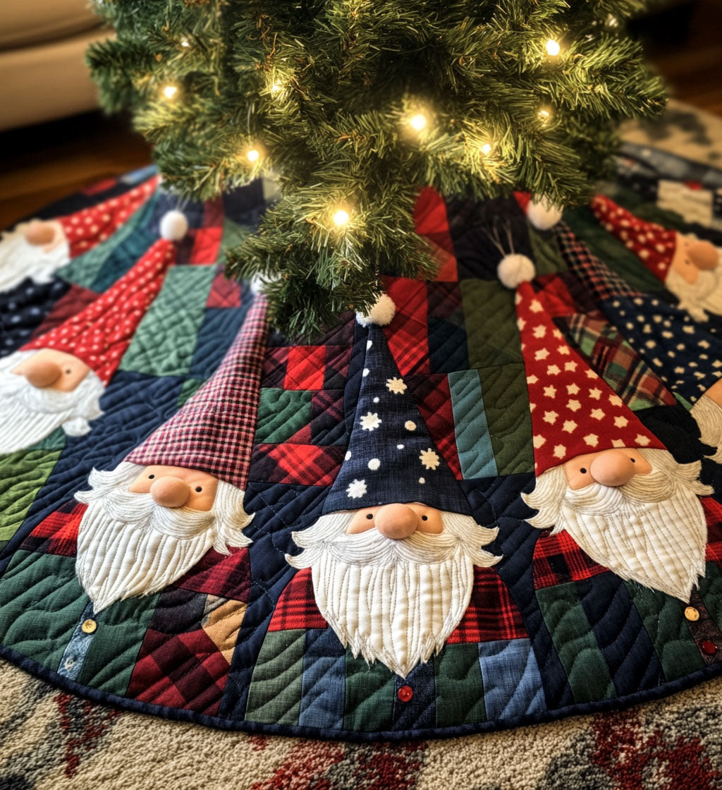 Christmas Carousel Quilted Christmas Tree Skirt NCU0PT1017