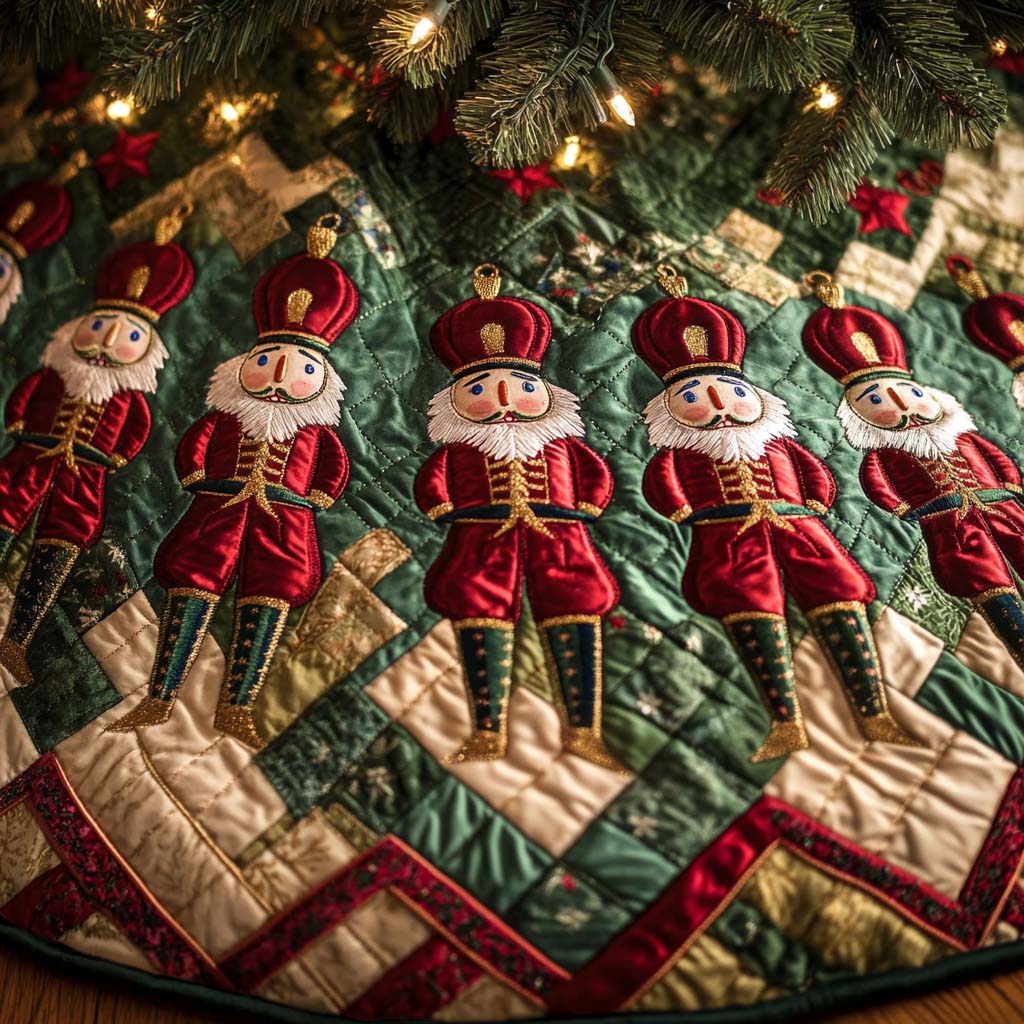 Christmas Nutcrackers Christmas Quilted Tree Skirt NCU0NT1356