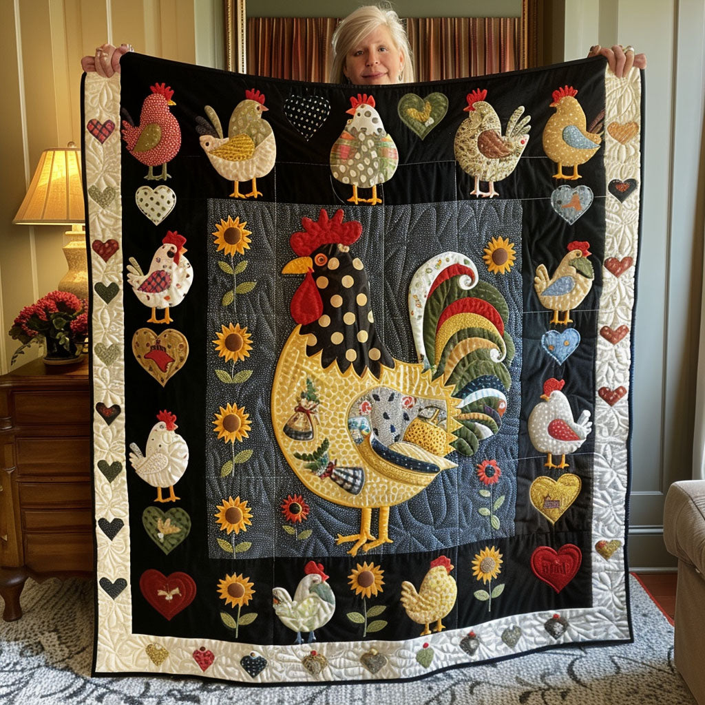 Cluck Couture Quilted Blanket NCU0TL425