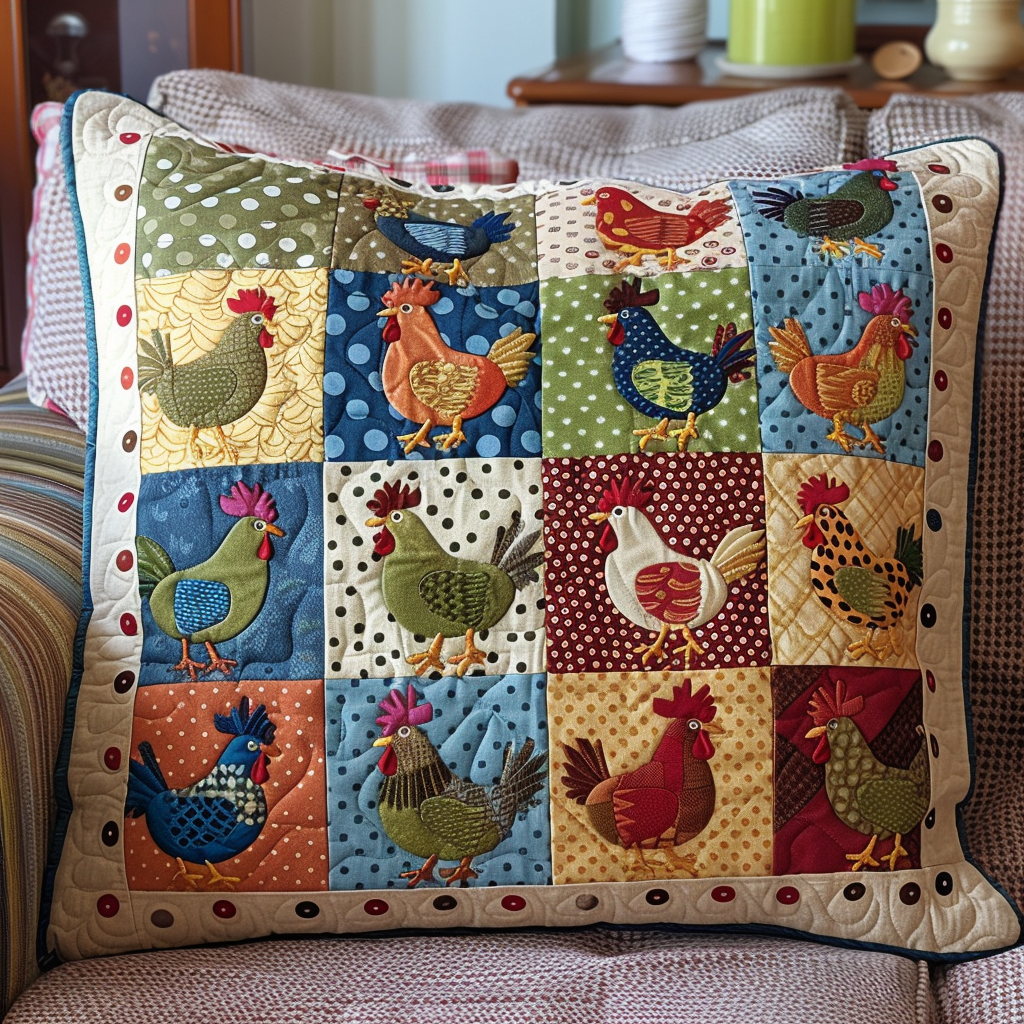 Clucking Comfort Quilted Pillow Case NCU0TL568