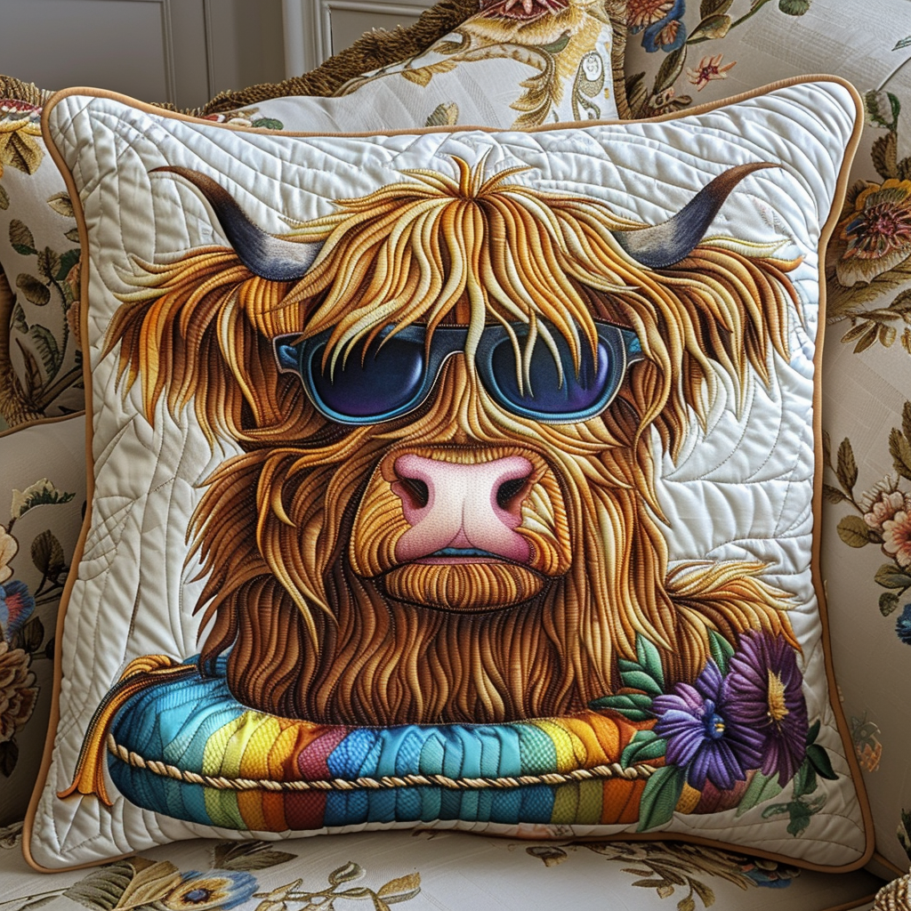 Cool Cow Quilted Pillow Case NCU0NT028