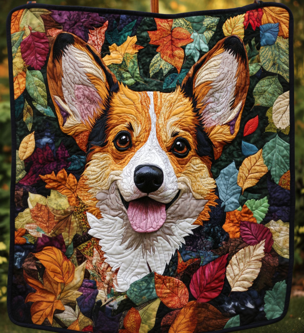 Corgi Charm Quilted Blanket NCU0PT794