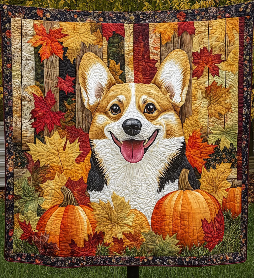 Corgi Companion Delight Quilted Blanket NCU0PT757