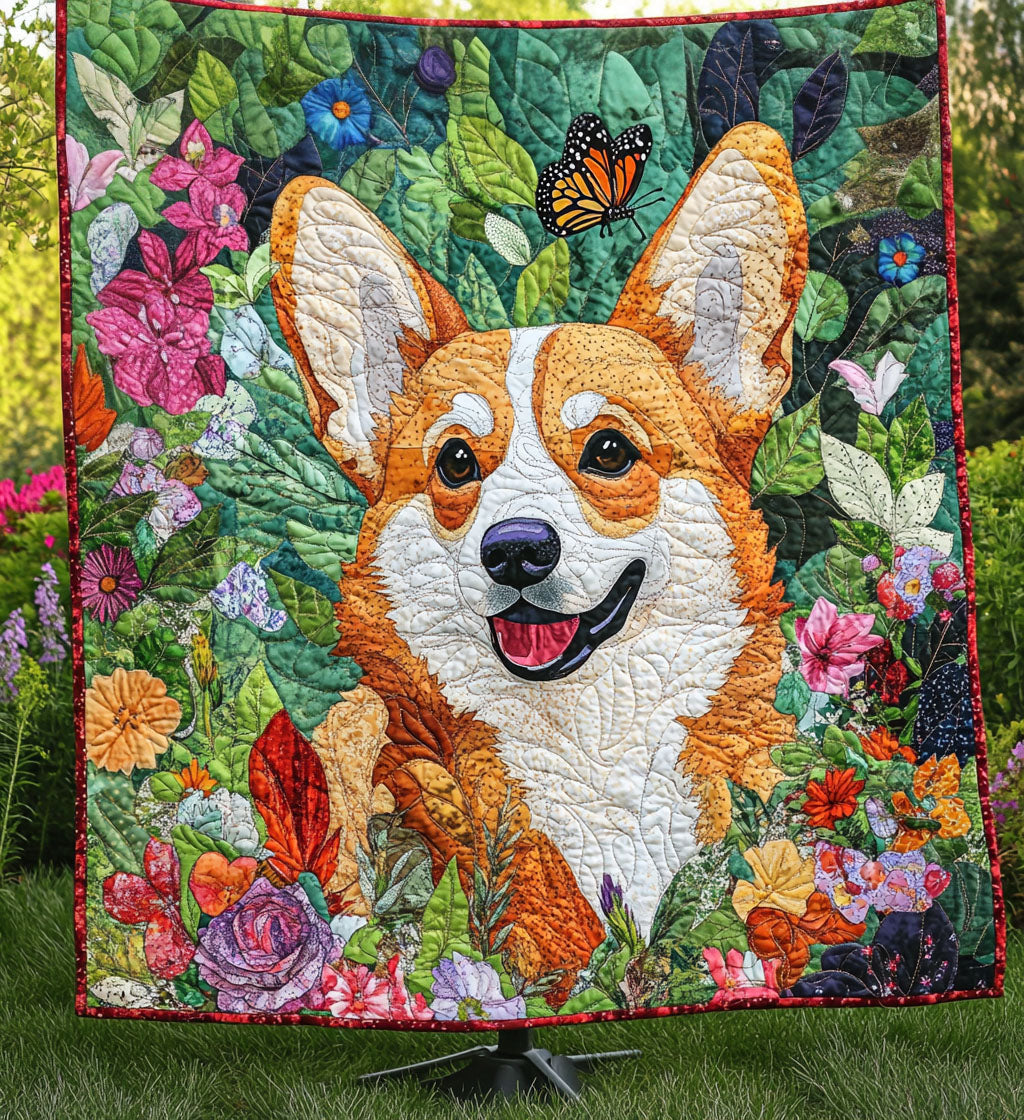 Corgi Dreams Quilted Blanket NCU0PT759