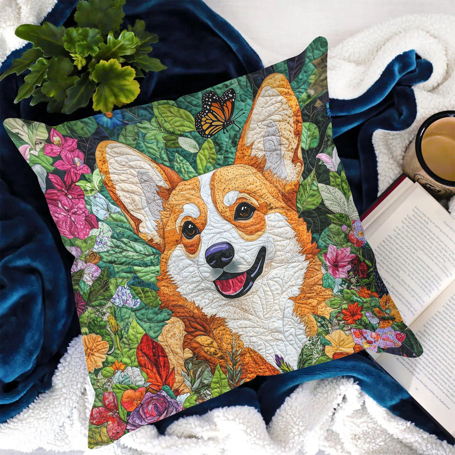 Corgi Dreams Quilted Pillow Case NCU0PT809