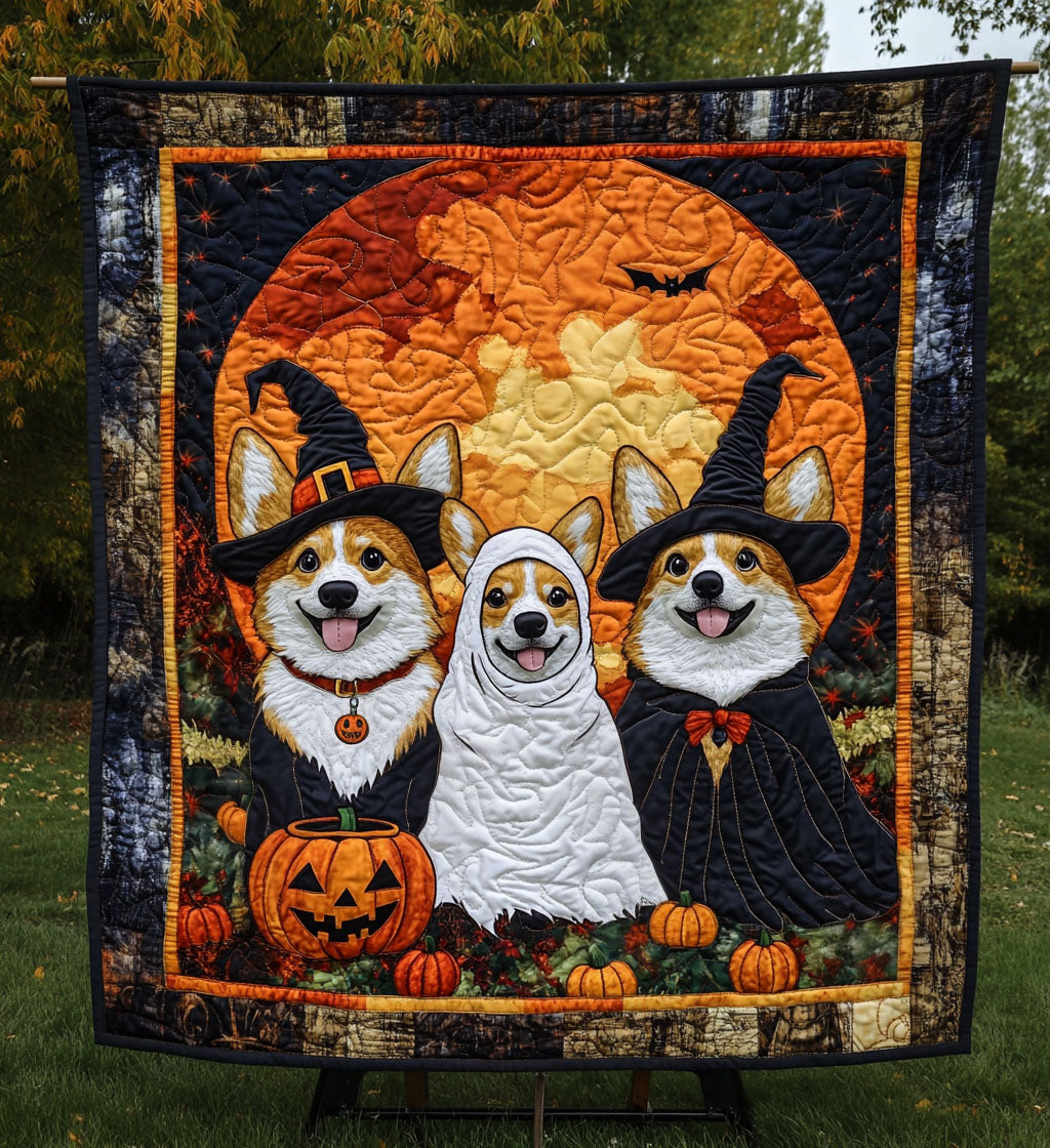 Corgi Magic Quilted Blanket NCU0PT797