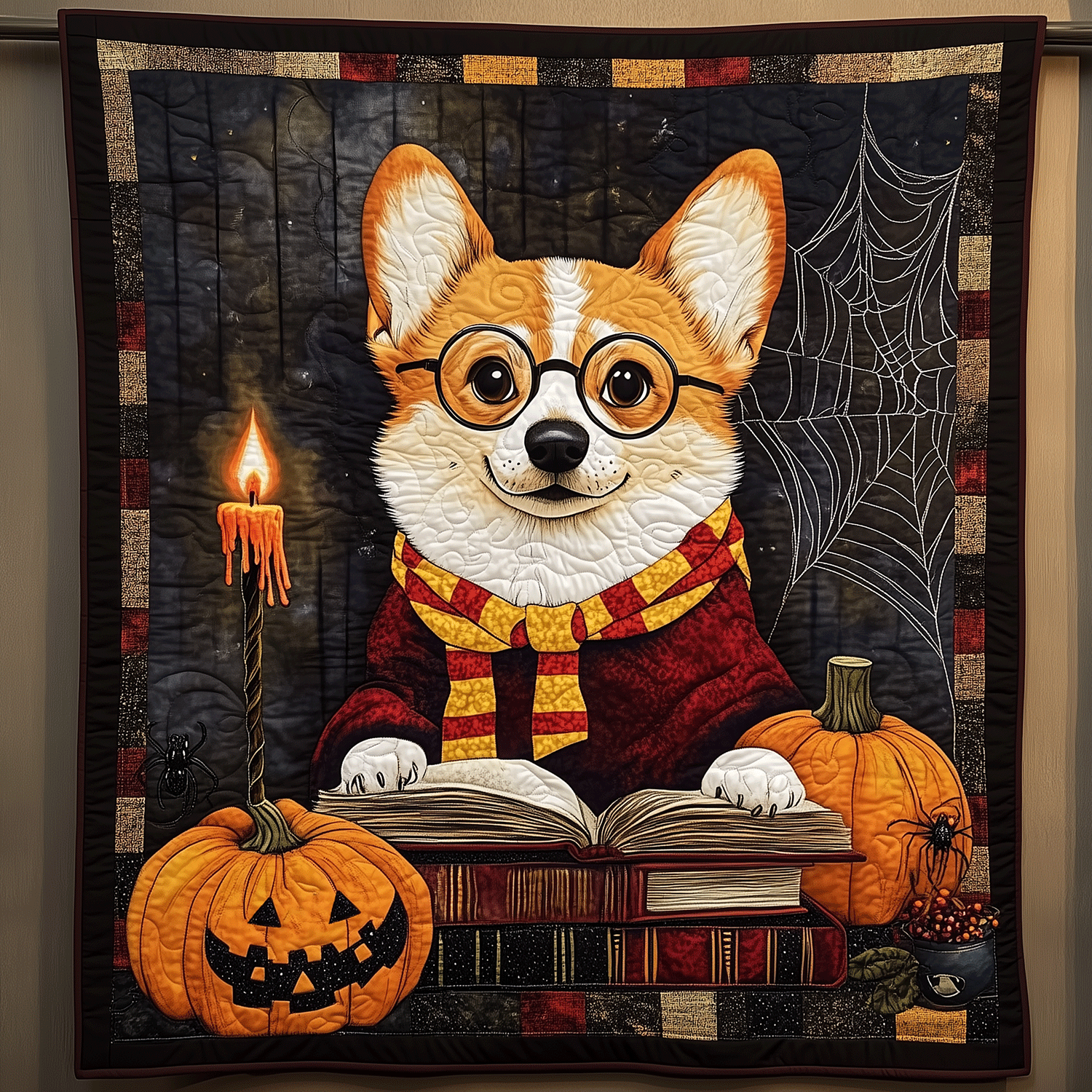 Corgi Spellbound Quilted Blanket NCU0TH1742