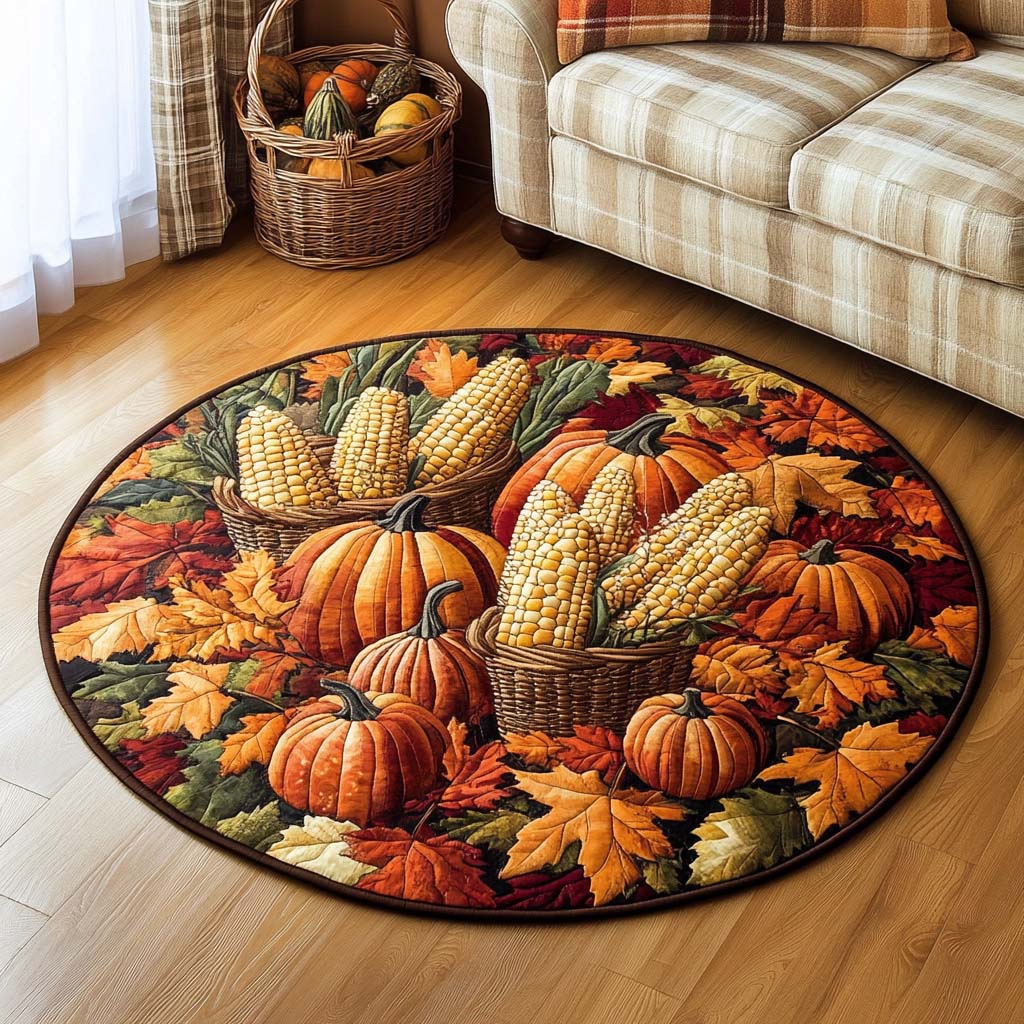 Cornucopia Quilted Round Mat NCU0NT1225