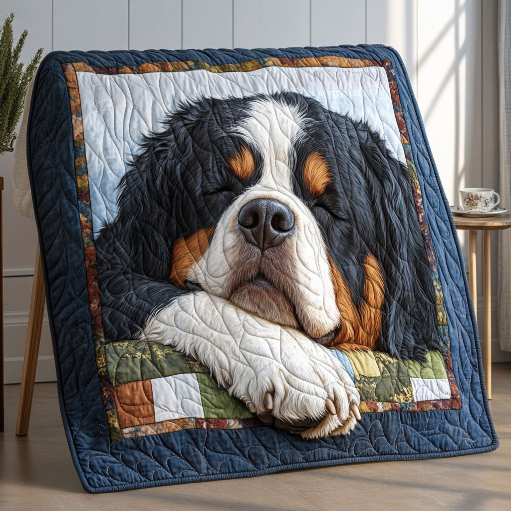 Cozy Bernese Spirit Quilted Blanket NCU0PT1816