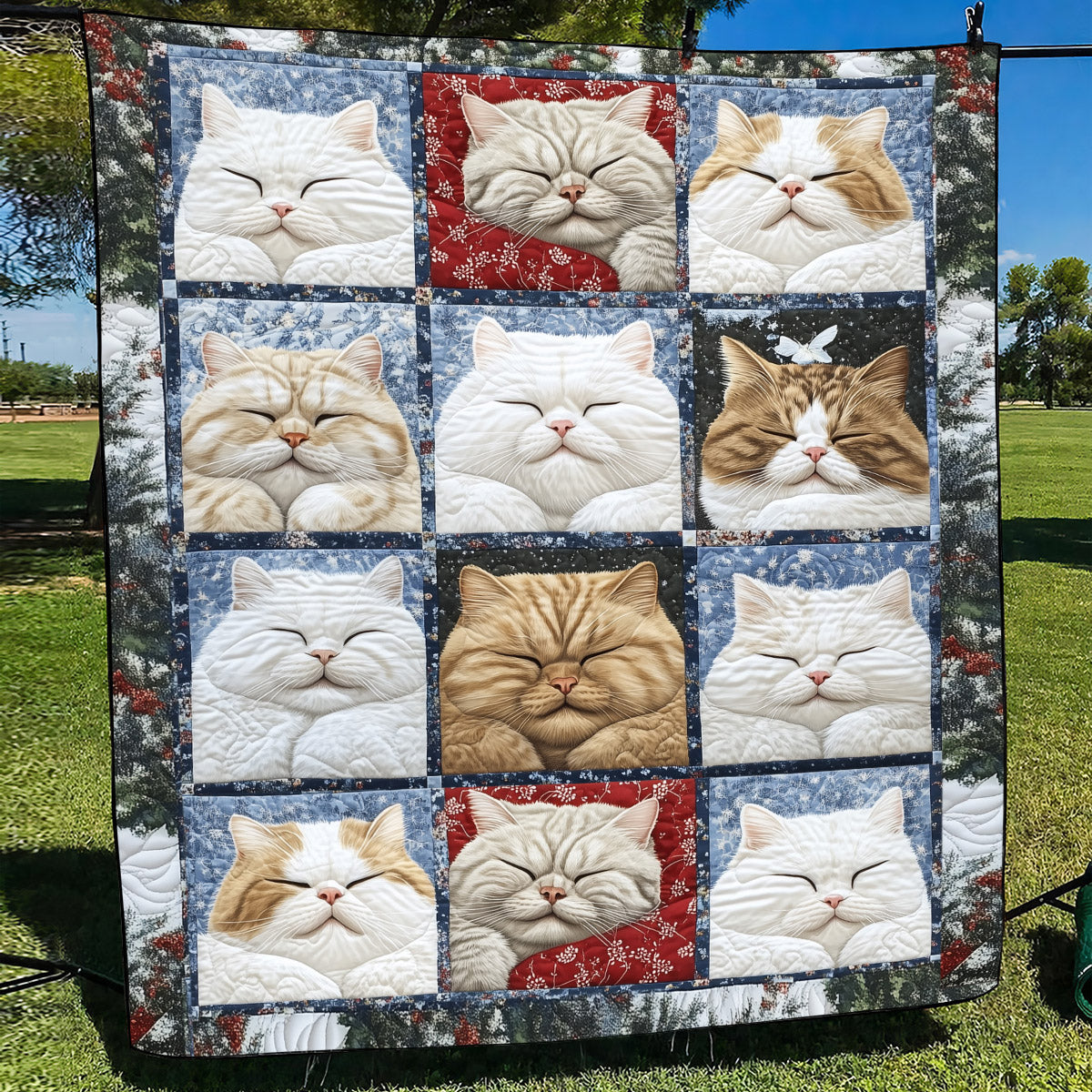 Cozy Cat Dreams Quilted Blanket NCU0TL1088