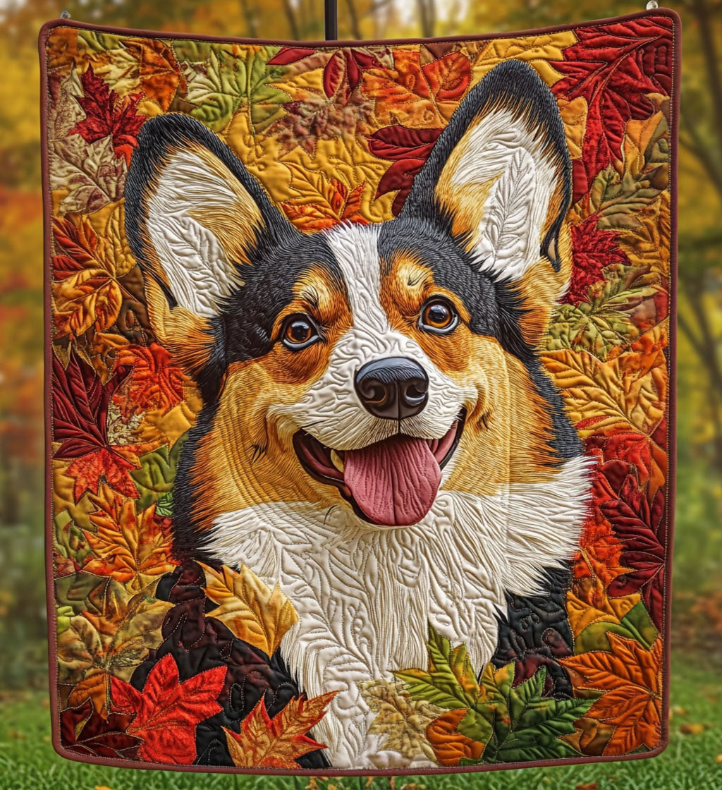 Cozy Corgi Quilted Blanket NCU0PT798