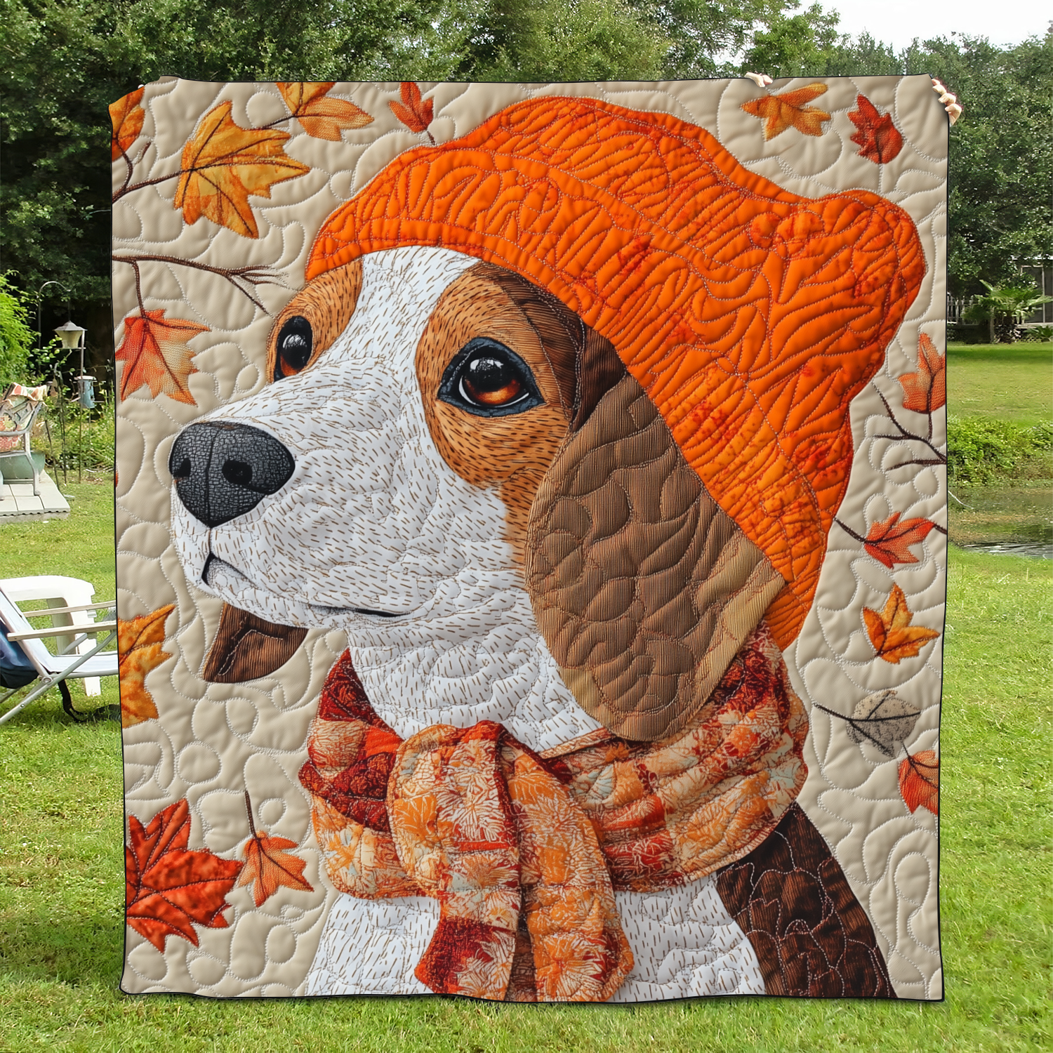 Cuddly Beagle Quilted Blanket NCU0VL425