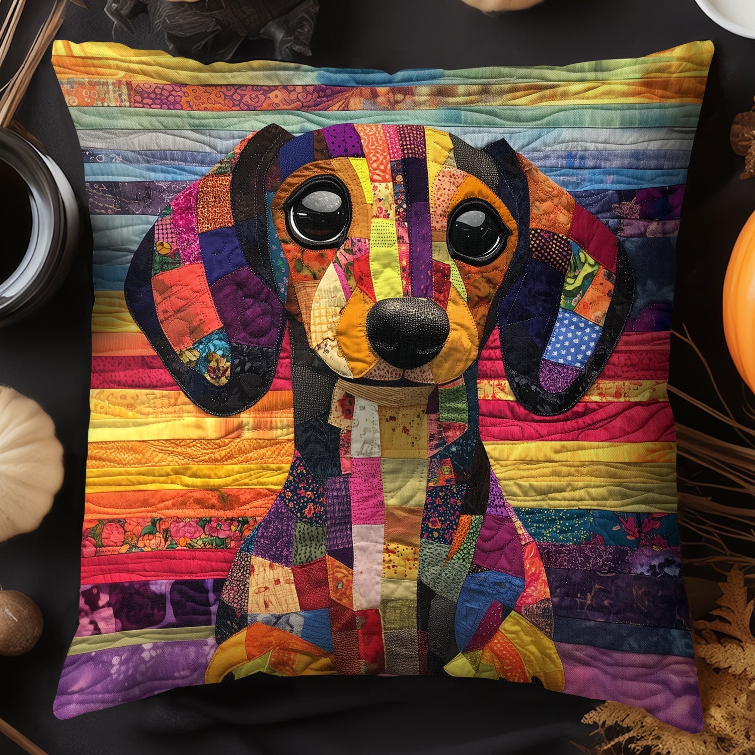 Dachshund Daydream Quilted Pillow Case NCU0TL1800