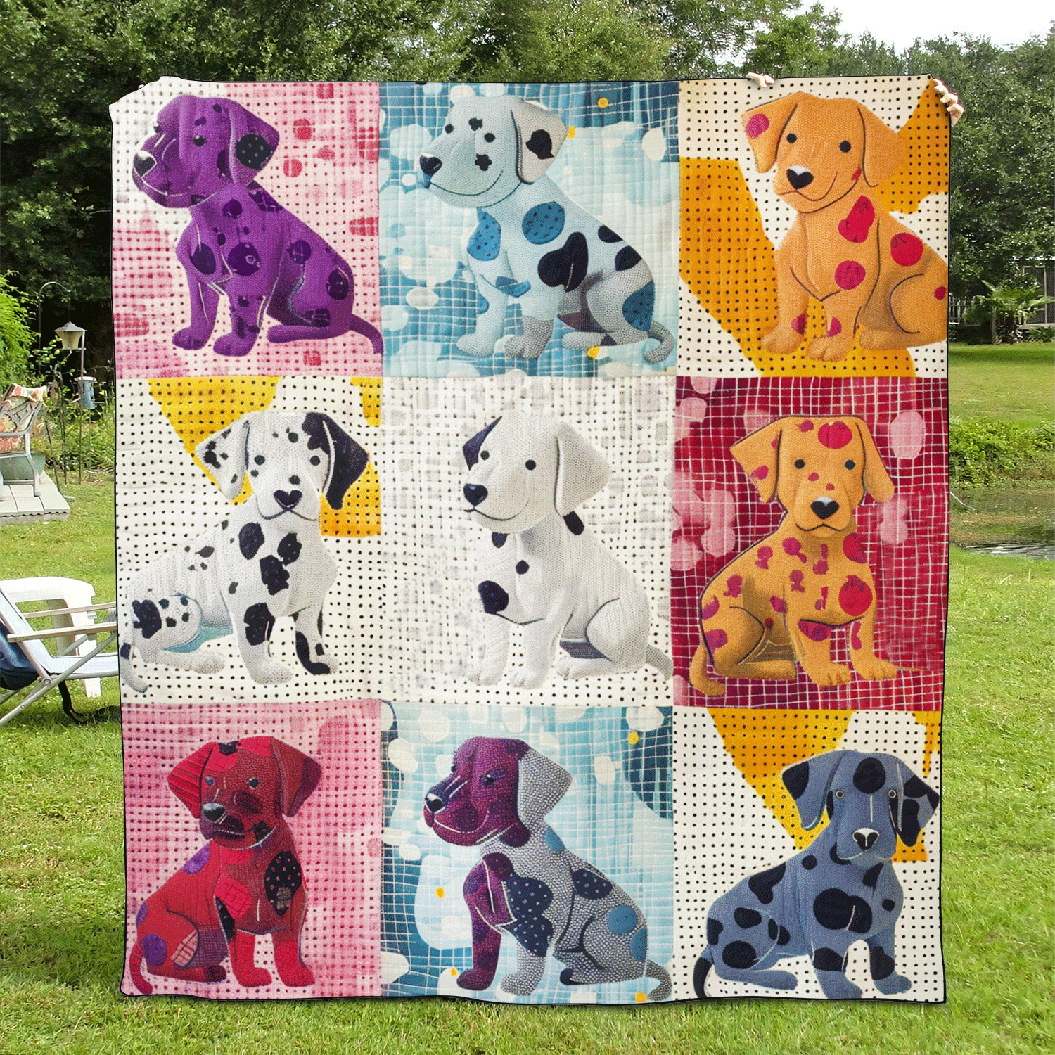 Dalmatian Vibes Quilted Blanket NCU0DV321