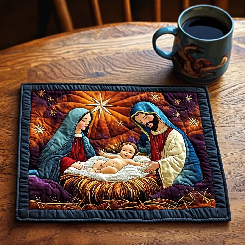 Divine Manger Quilted Placemat NCU0NT1476