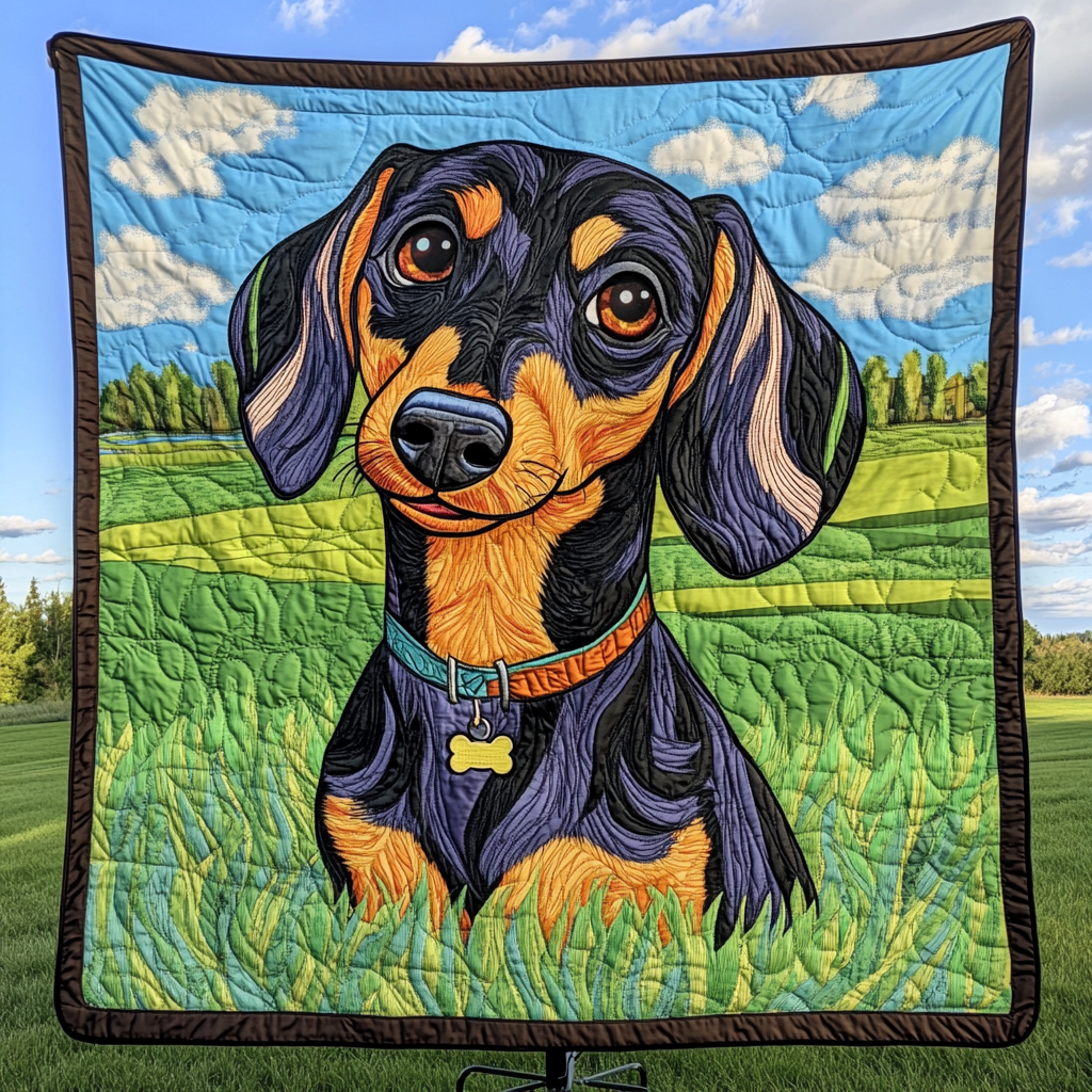 Doxie Delight Quilted Blanket NCU0DK1176