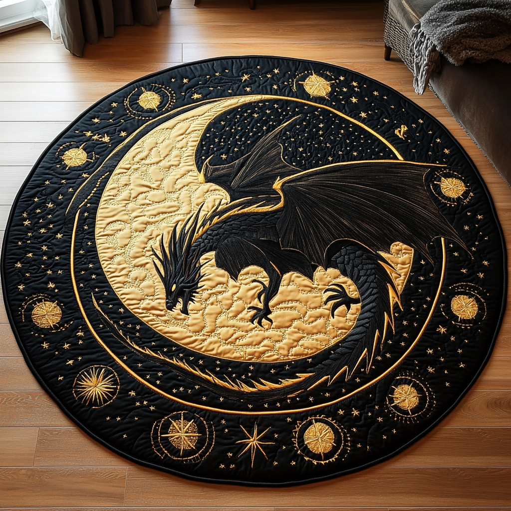 Dragon Dream Quilted Round Mat NCU0DK1040