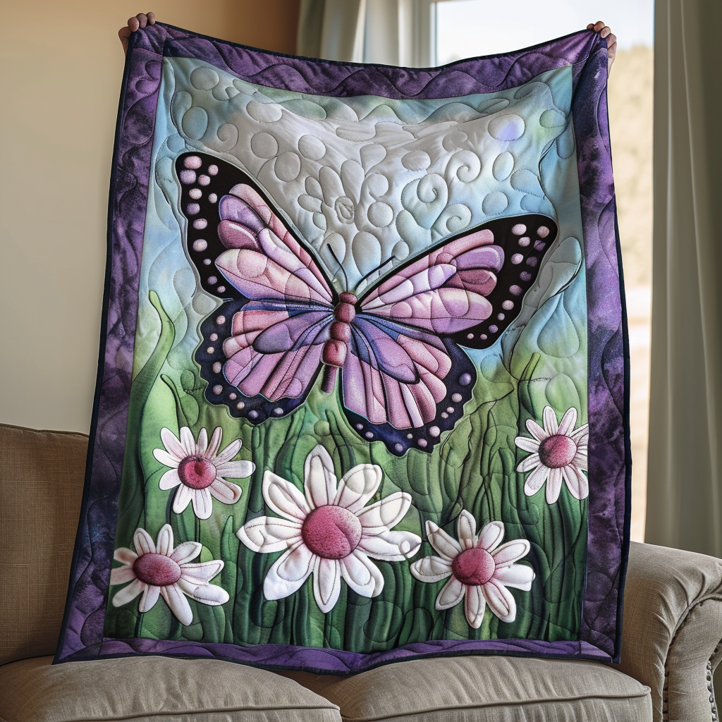 Dreamy Butterflies Quilted Blanket NCU0VL018