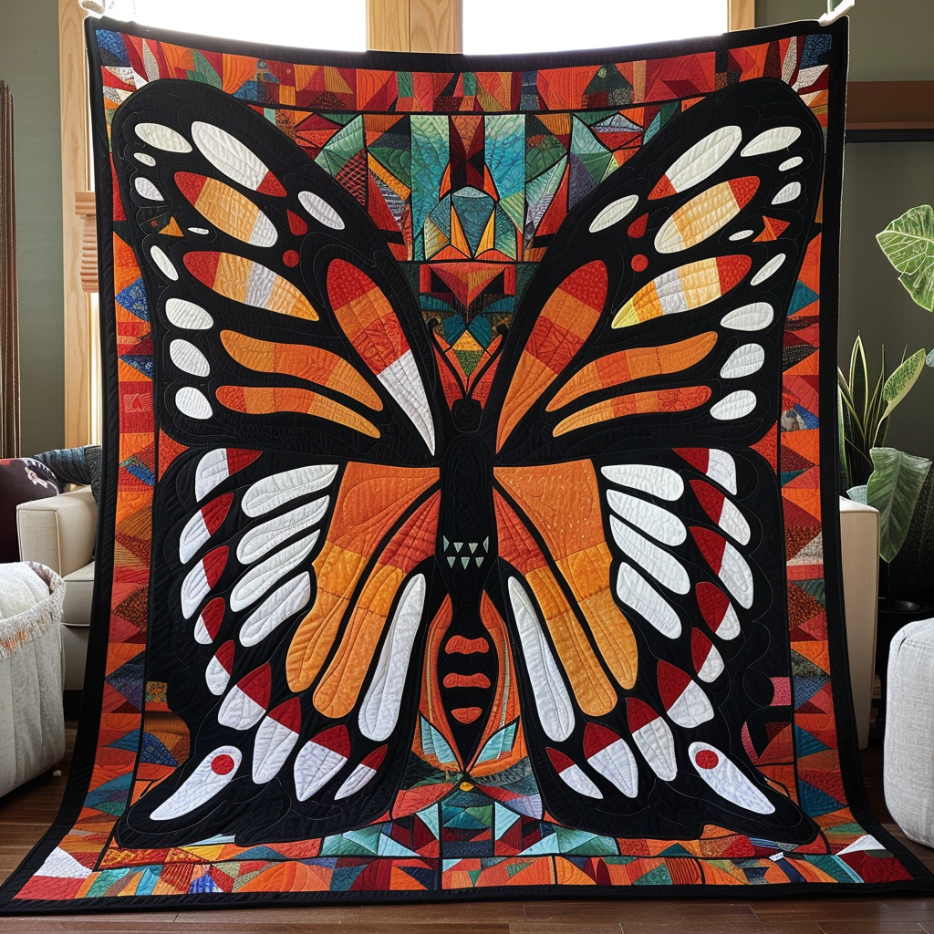 Dreamy Butterfly Quilted Blanket NCU0VL124