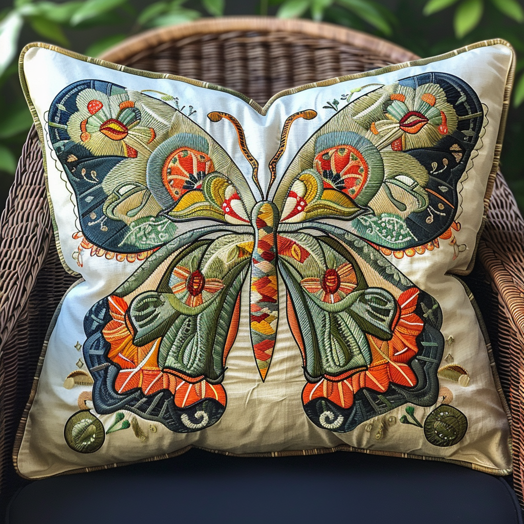 Dreamy Butterfly Quilted Pillow Case NCU0VL105