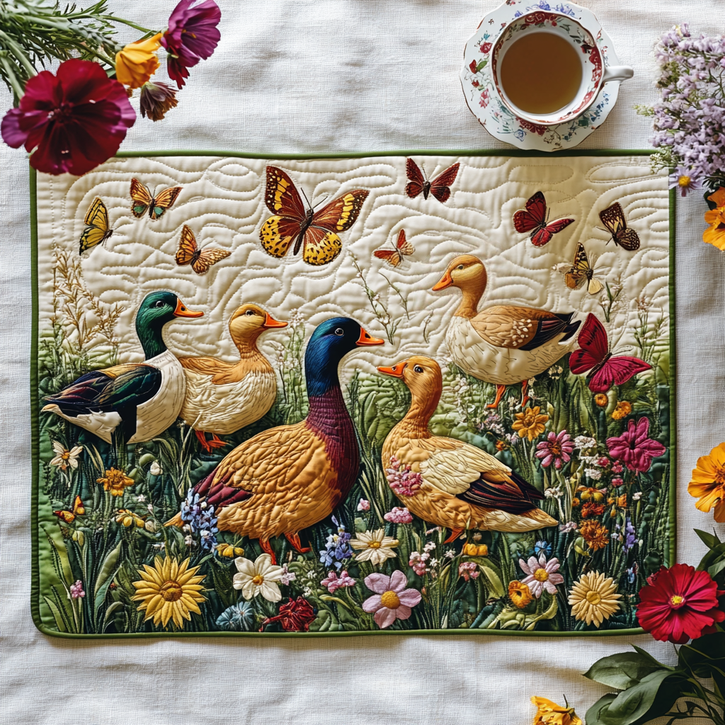 Duck Serenity Quilted Placemat NCU0DV426