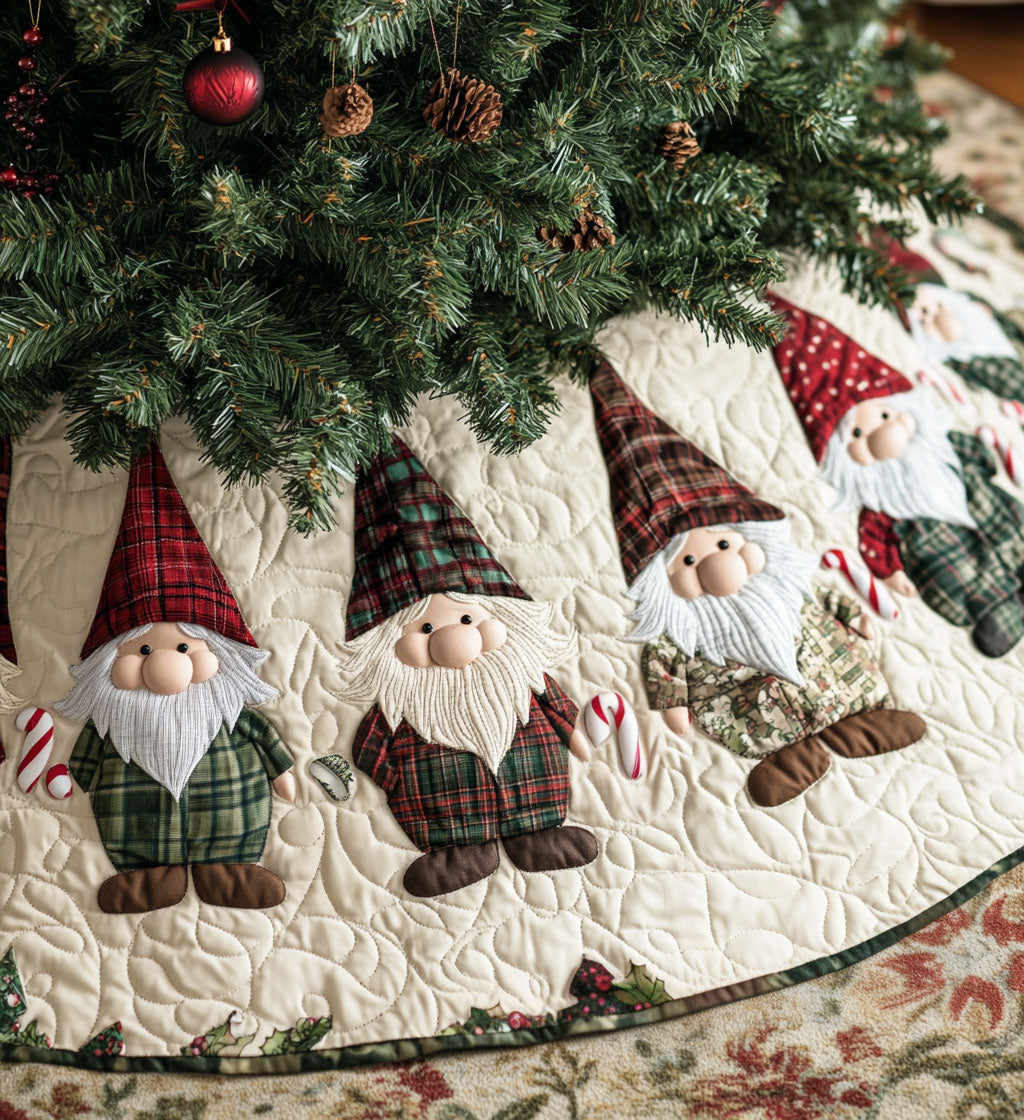 Elf Enclave Quilted Christmas Tree Skirt NCU0PT1020