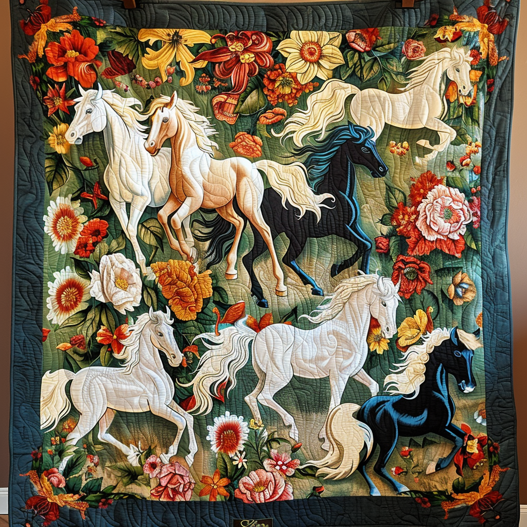 Equine Art Mystical Steeds Quilted Blanket NCU0PD182